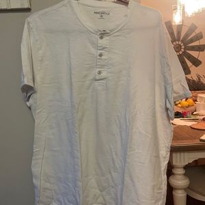 Jcrew white shirt sleeve Henley
